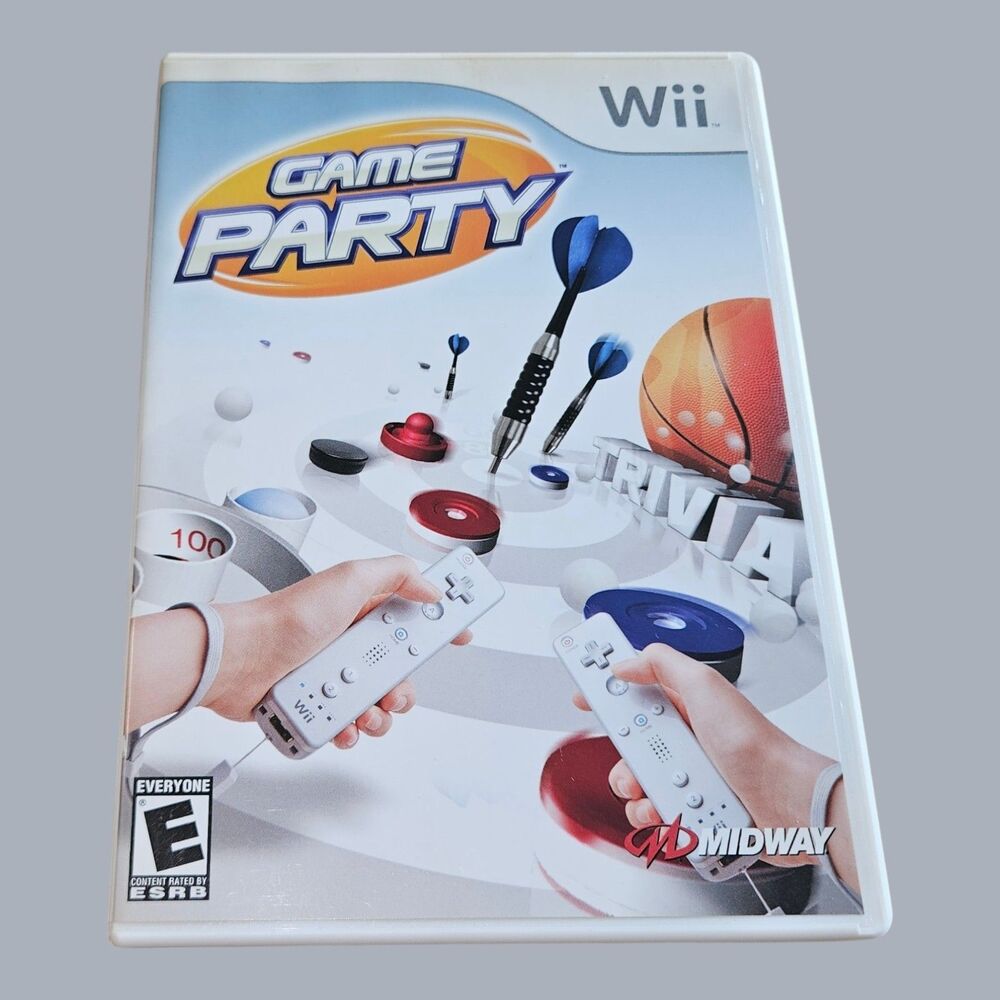 Game Party Nintendo Wii Video Game 2007 Midway ESRB E Complete w/ Manual